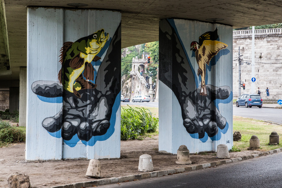 street art-Budapest-mural-Elisabeth bridge
